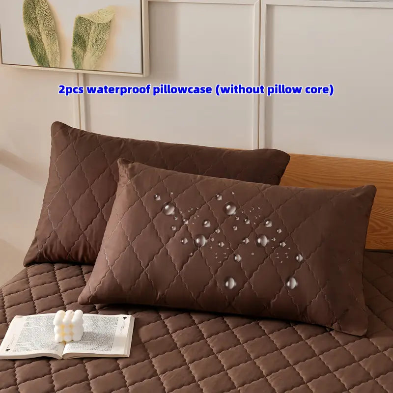 3 en 1 - Combo protector de colchón impermeable