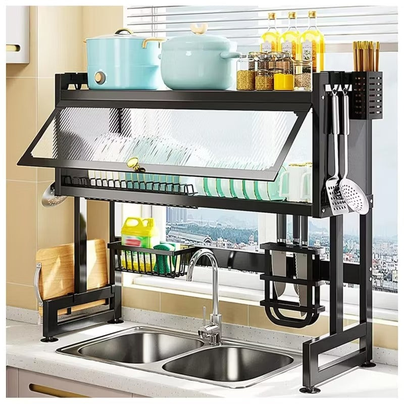 Escurridor Loza Con Tapa De 65 Cm