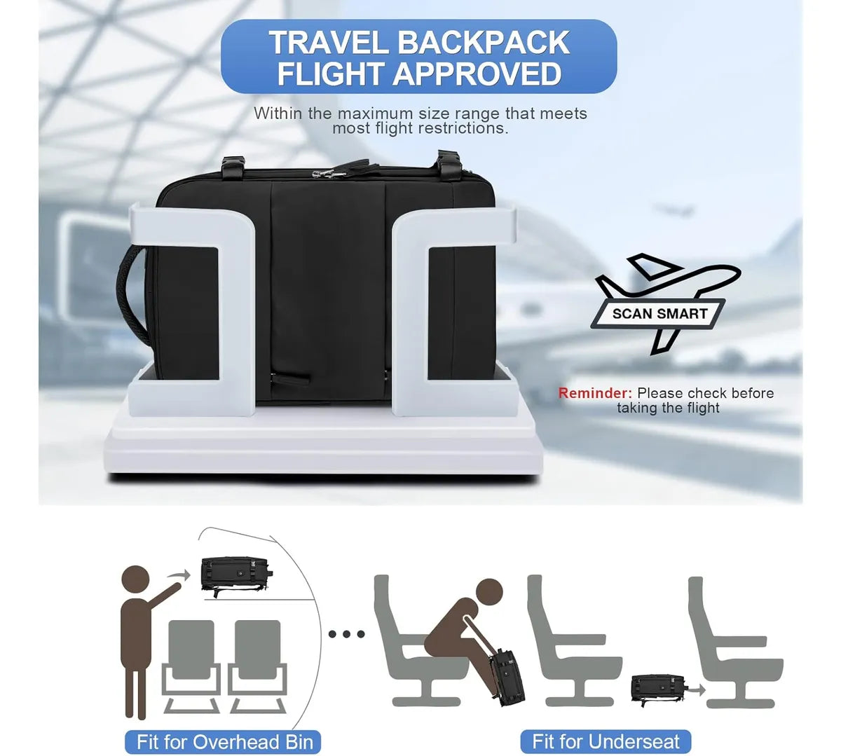 Mochila Multifuncional Bolsa De Viaje De Gran Capacidad