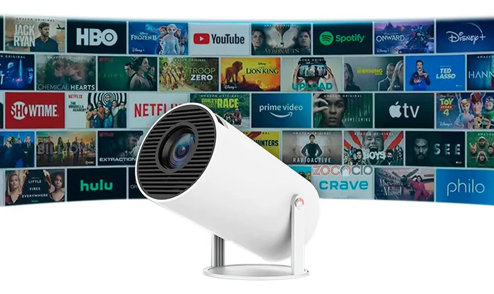Proyector Smart Para Cine En Casa Hy300 1080hd Android 11 Co Color Blanco